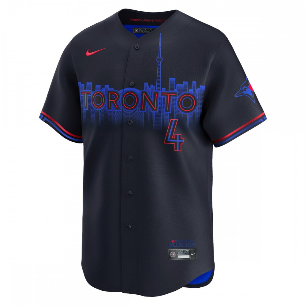 George Springer Toronto Blue Jays 2024 City Connect Limited Player Jersey - Black-Pro Kit Vault | Brand New 26/27 Sports Jerseys